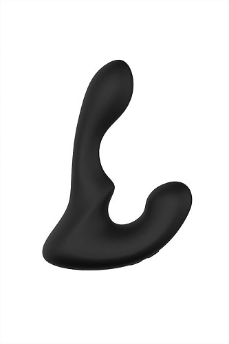 Стимулятор простаты с подсветкой и 9 режимами вибрации чёрного цвета S-HANDE Landys SHD-041