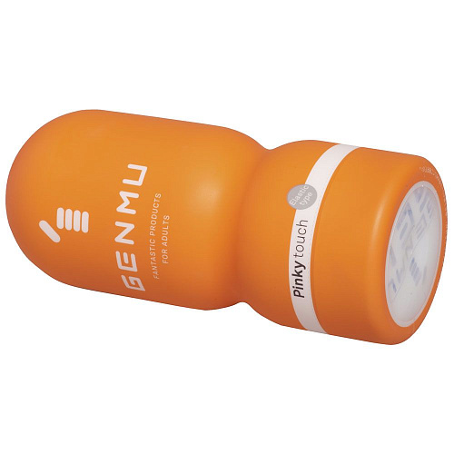 Мастурбатор белого цвета с тугим тоннелем Genmu Pinky Touch  GM00031