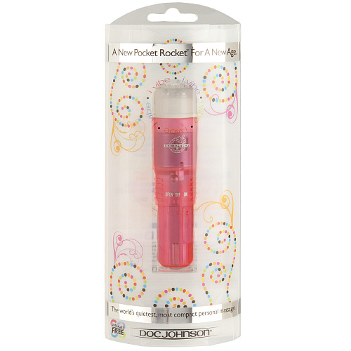 Виброракета розового цвета Doc Johnson iVibe Pocket Rocket Strawberry 6000-01-BX