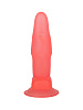 Розовый гелевый анальный стимулятор на присоске LOVETOY (А-Полимер) 215200 (12,5 см)