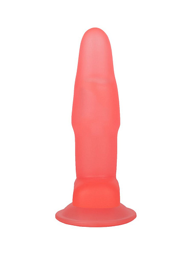 Розовый гелевый анальный стимулятор на присоске LOVETOY (А-Полимер) 215200 (12,5 см)