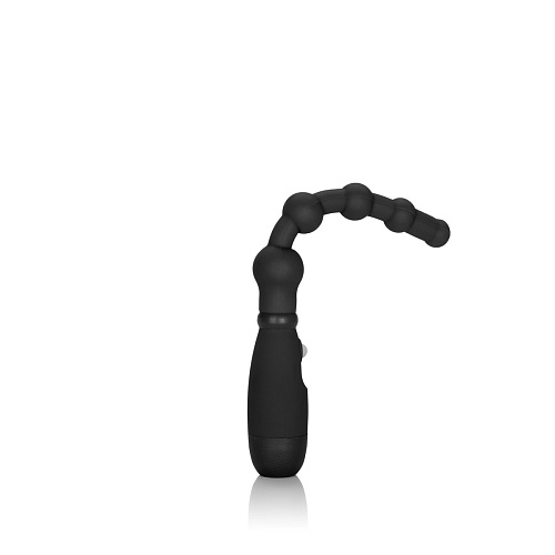 Чёрная анальная цепочка с вибрацией California Exotic Novelties Booty Call Booty Flexer SE-0397-50-2 (14,5 см)