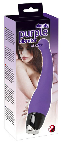 Фиолетовый вибратор для G-стимуляции Orion Simply Silicone 0583472 (21 см)