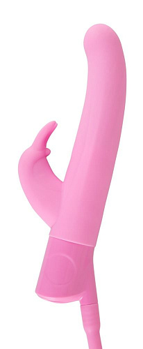Розовый вибратор с функцией расширения Orion Rosy Bunny 0584010 (20 см)