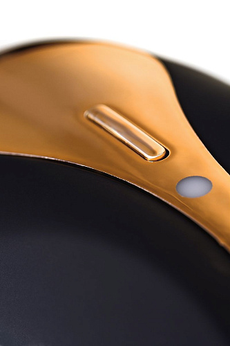 Чёрно-золотой клиторальный вибромассажёр WANAME Surf 482001