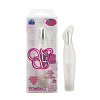 Белый вибромассажёр California Exotic Novelties White Satin Power G SE-0724-20-3 (15 см)