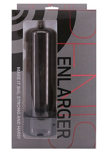 Дымчатая вакуумная помпа для увеличения члена Seven Creations PVC TUBE WITH LATEX SLEEVE 310RD-BLKSC