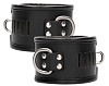 Чёрные поножи Shots Media BV Restraint Ankle Cuff With Padlock PAI018BLK