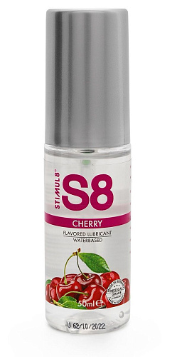 Смазка на водной основе со вкусом вишни Stimul8 Flavored Lube STF7406ch (50 мл)