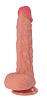 Телесный реалистичный фаллоимитатор Real Dual Layer RDS10022 (23 см)