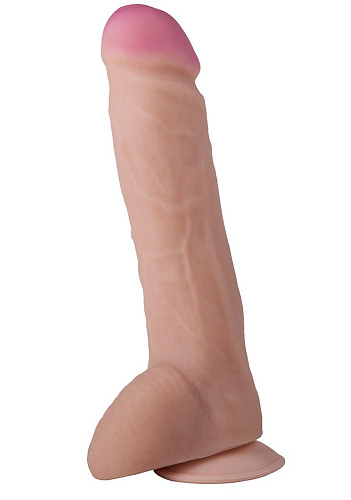 Крупный фаллоимитатор телесного цвета на присоске LOVETOY (А-Полимер) 813100 (23,5 см)