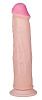 Телесный фаллоимитатор с розовой головкой на присоске LOVETOY (А-Полимер) ART-Style №29 017407 (21,5 см)