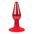 Красная конусовидная анальная пробка Bior toys IL-28003-RED (10 см)