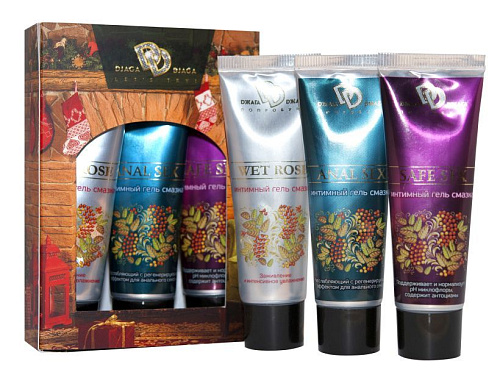 Подарочный набор из 3 интимных гель-смазок БиоМед BMN-0079