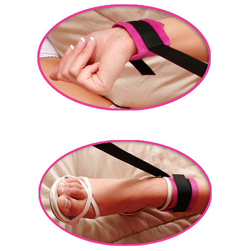 Комплект для бондажа розового цвета Beginner Pipedream PD2160-12