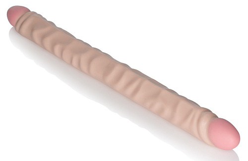 Двусторонний телесный фаллоимитатор California Exotic Novelties Slim Jim Duo Veined Super Slim Dongs SE-0198-01-2 (43 см)