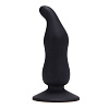 Чёрный анальный стимулятор Toyz4lovers BOTTOM BLACK CAP SILICONE T4L-00700919 (11 см)
