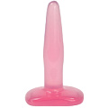 Гелевая анальная пробка розового цвета Doc Johnson Crystal Jellies Small Butt Plug 0289-01-CD (11,5 см)