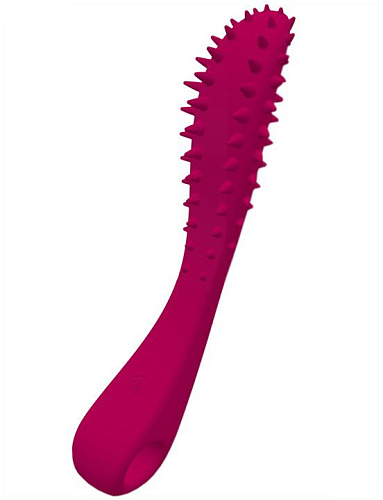 Малиновый вибратор с шипиками Iyiqu Temptation Wand IYQ-YJF-03 (22 см)