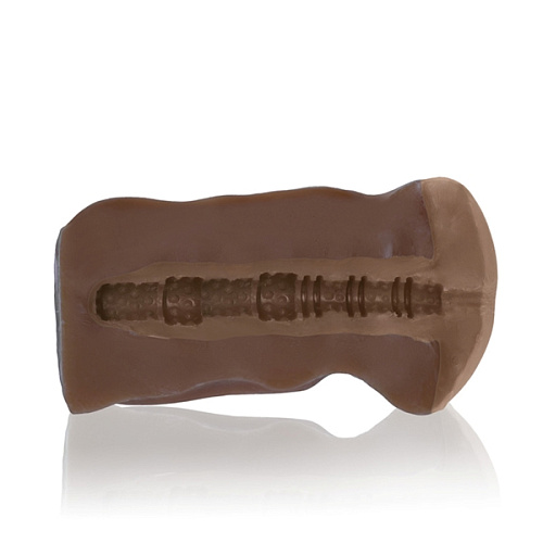 Темный мастурбатор-анус коричневого цвета California Exotic Novelties VIVID RAW BUTT FUCK  SE-7505-30-3