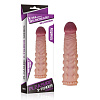 Насадка-фаллоимитатор телесного цвета Lovetoy Super-Realistic Penis LV1054F (17,8 см)