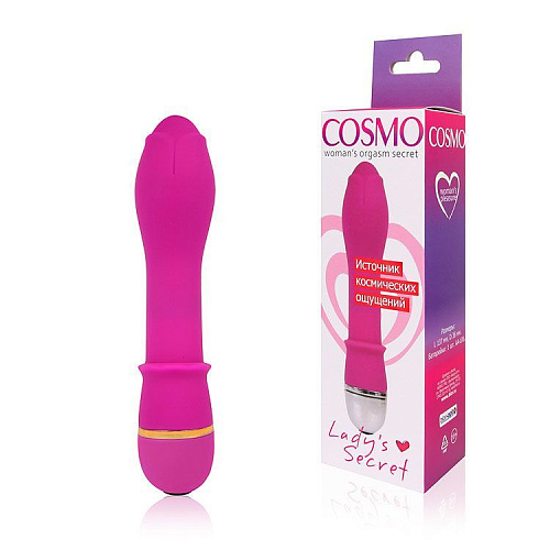 Розовый фантазийный вибромассажёр с 20 режимами вибрации Bior toys CSM-23099 (13,7 см)