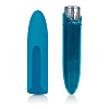 Голубой вибратор со снимающейся насадкой Jopen Nyx JO-8045-05-3 (12,7 см)