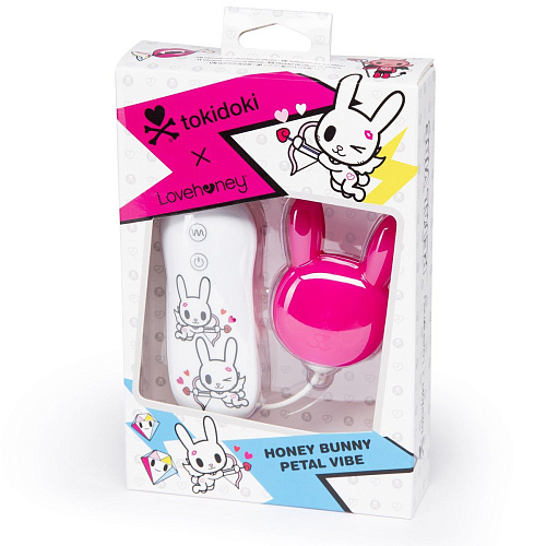 Розовый клиторальный стимулятор-зайчик Tokidoki SILICONE PURPLE BUNNY CLITORAL VIBRATOR E27705