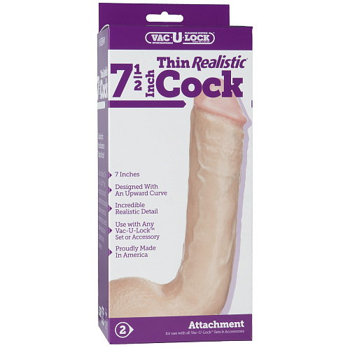 Реалистичная насадка телесного цвета Harness с мошонкой Doc Johnson 1015-19-BX (24 см)