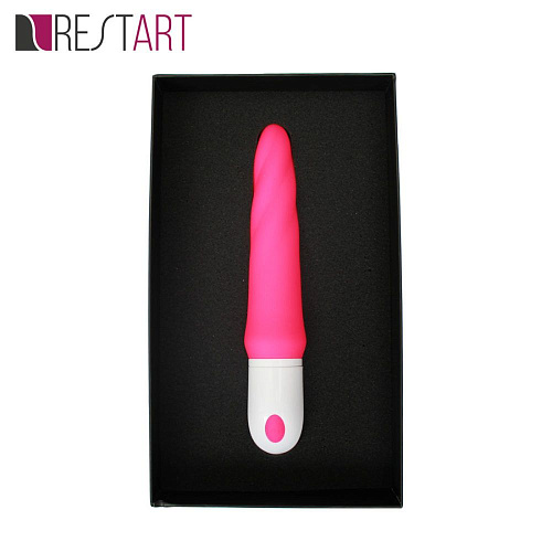 Розовый гибкий рельефный вибратор RestArt Sparta RA-303_r (23 см)