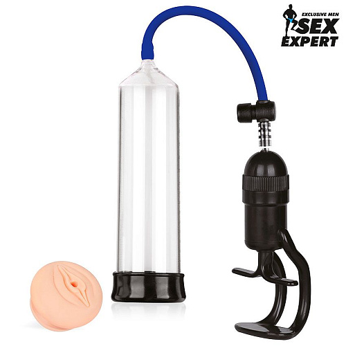 Прозрачная вакуумная помпа с ручным поршнем Bior toys SEM-55163