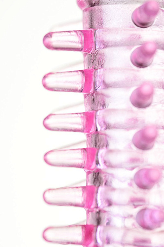 Набор из 3 розовых насадок на палец ToyFa 888020