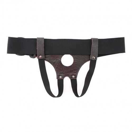 Трусики для страпона коричневого цвета БДСМ арсенал 52015ars