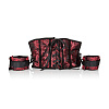Чёрный с красным корсет с наручниками California Exotic Novelties Scandal Corset with Cuffs SE-2712-75-3