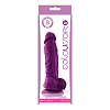 Фиолетовый фаллоимитатор на присоске NS Novelties ColourSoft 5 Soft Dildo NSN-0410-25 (17,8 см)