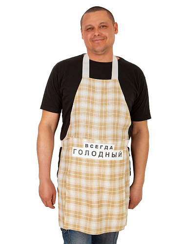 Бежевый фартук с фаллосом LOVETOY (А-Полимер) «Кухонный» ФТ-005