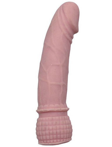 Телесный фаллоимитатор с рельефным основанием Eroticon 30023 (16 см)