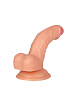 Чуть изогнутый фаллоимитатор телесного цвета с присоской ToyFa 582008 (13 см)