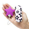 Фиолетовый клиторальный стимулятор-звезда Tokidoki SILICONE PINK STAR CLITORAL VIBRATOR E27707