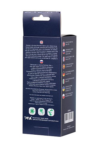 Зелёная, светящаяся в темноте анальная втулка ToyFa Mortimer Glow 873006 (12,5 см)