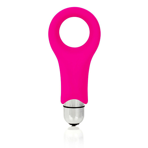 Розовое виброкольцо California Exotic Novelties Embrace Couples Ring  SE-4615-05-3