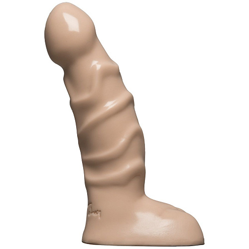 Телесный анальный фаллоимитатор Doc Johnson Raging Hard-Ons Slimline 4.5 Ballsy 0279-25-CD (11,5 см)