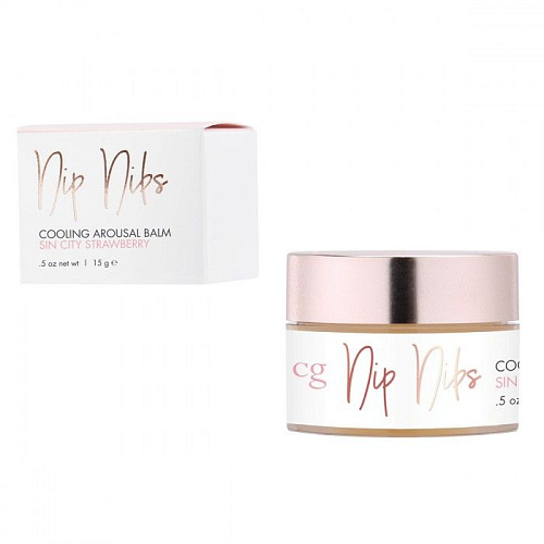 Покалывающий бальзам для сосков с ароматом клубники CG Sin City Strawberry - 15 гр. CG CGC2001-00