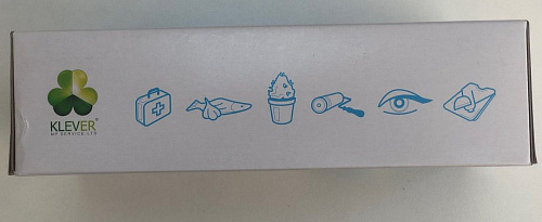 Голубые нитриловые перчатки размера M Rubber Tech Ltd Klever NG080B M (100 шт × 50 пар)