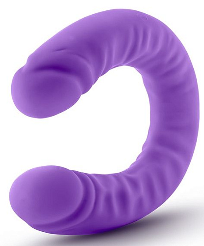 Фиолетовый двусторонний фаллоимитатор Blush Novelties 18 inch Silicone Slim Double Dong BL-32291 (45,7 см)