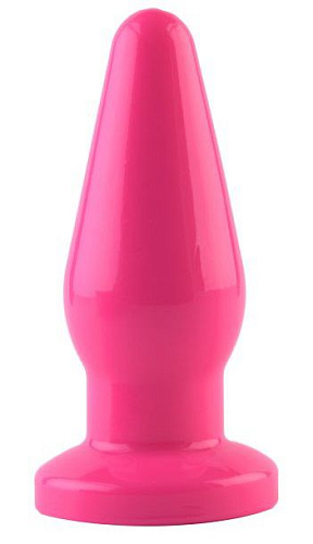 Розовая анальная втулка из эластомера POPO Pleasure 731313 (13,6 см)