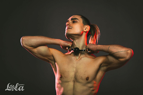 Чёрный кляп-шарик Lola toys Love Spell 1144-01lola