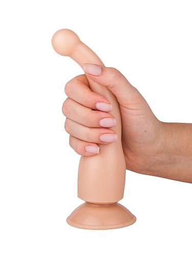 Телесный массажёр-стимулятор точки G на присоске Сумерки богов 701-12 CD DD (19,5 см)