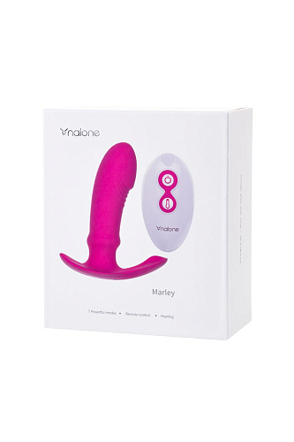 Розовая силиконовая вибровтулка Nalone Marley CS-BO15 (12,5 см)