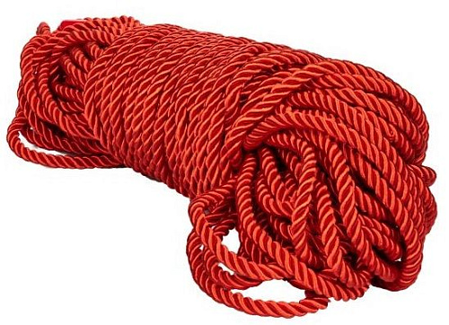 Красная веревка для связывания California Exotic Novelties BDSM Rope SE-2711-97-2